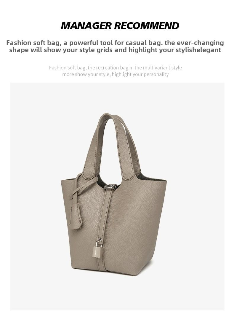 Bucket bag niche design vegetable basket women's bag senior sense small handbag fashion commuter crossbody bag texture bag