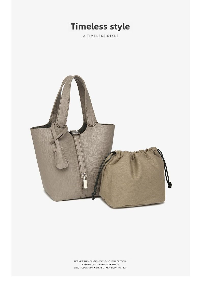 Bucket bag niche design vegetable basket women's bag senior sense small handbag fashion commuter crossbody bag texture bag