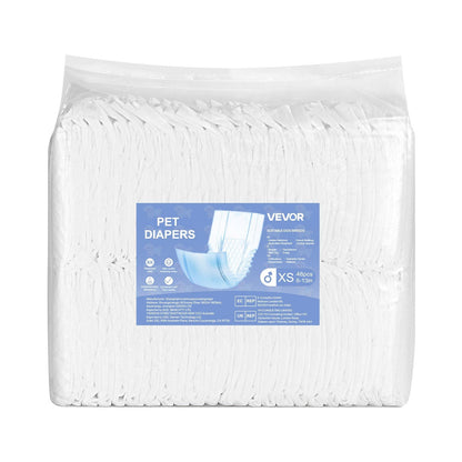 Disposable Male Dog Diapers Super Absorbent Male Dog Wrap XS Size 96 Count
