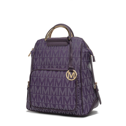 MKF Collection Cora Milan M Signature Trendy Backpack by Mia k
