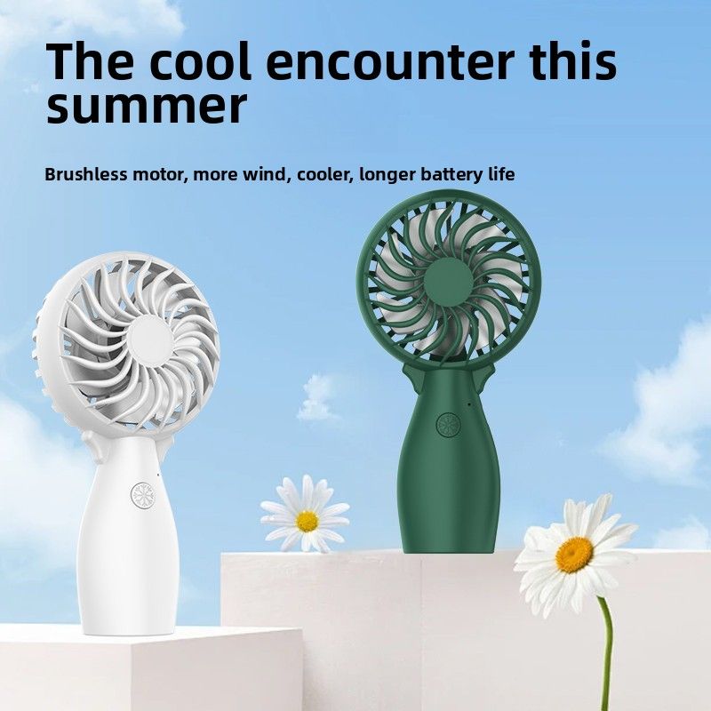 Portable Handheld Fan with USB Rechargeable Battery - Lightweight yet Powerful, 3-Speed Settings, Perfect for Travel, Camping, and Office Use (Ideal Gift for Both Men and Women, 3 Colors Available)