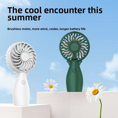 Portable Handheld Fan with USB Rechargeable Battery - Lightweight yet Powerful, 3-Speed Settings, Perfect for Travel, Camping, and Office Use (Ideal Gift for Both Men and Women, 3 Colors Available)