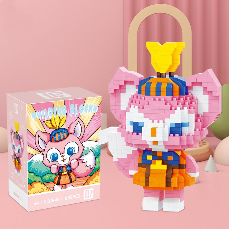 Funny Disney Lilo and Stitched Miniature Block Hot Selling Stitch Miniature Blocks DIY Guitar Holding Book Toys Gifts for Kids