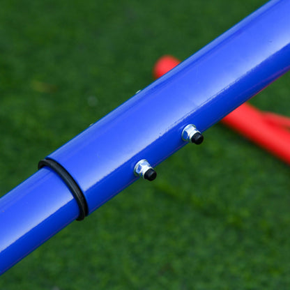 Outsunny Kids Seesaw Swivel Teeter Totter with 360° Spinning, 4 Seater Seesaw Outdoor Playground Equipment for Backyard, Boys and Girls Aged 3-8 Years Old