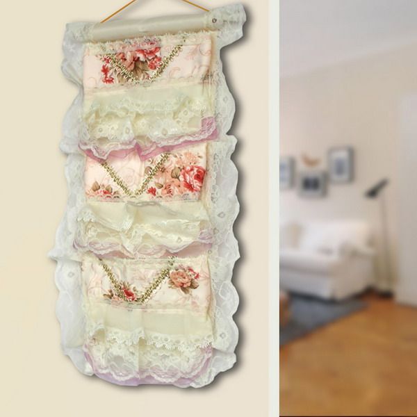 [Bud Silk] Purple Lace/Wall Hanging/ Wall Organizers / Wall Baskets / Hanging Baskets (11*19)