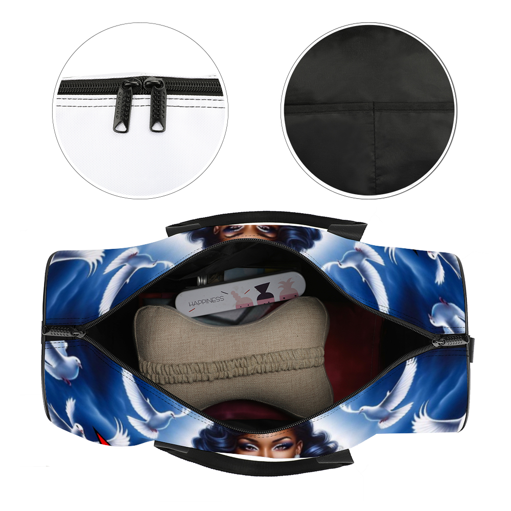 Blue Sky, OES, Sisterhood, Eastern Star, Sorority, Large Travel Luggage Gym Bags Duffel Bags