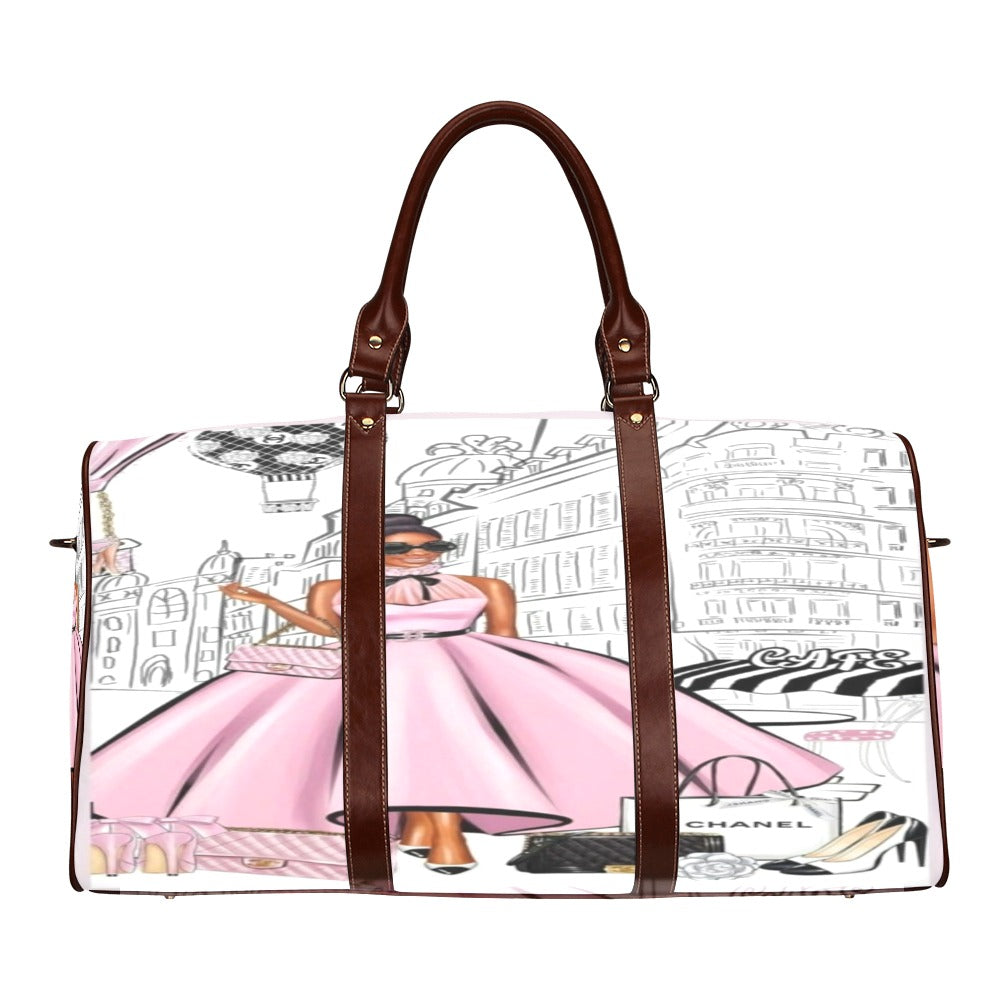 Pink & Blue Paris Dreams Luggage Set, Luggage Cover, Tote Bag