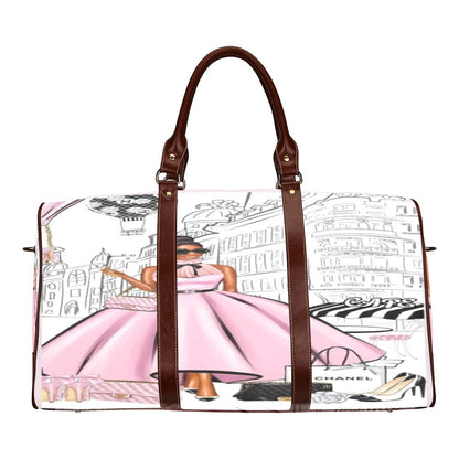 Pink & Blue Paris Dreams Luggage Set, Luggage Cover, Tote Bag