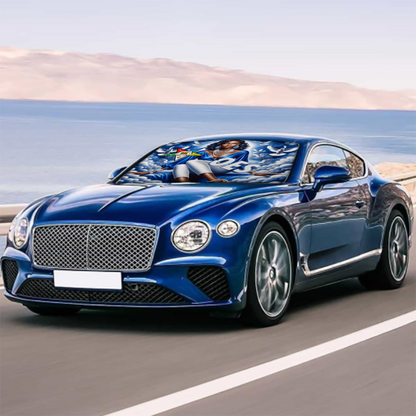 Blue Sky, OES, Sisterhood, Eastern Star, Sorority, Sistar Car Sunshade Umbrella Lightweight and Portable Cover Foldable Auto Protection Accessories