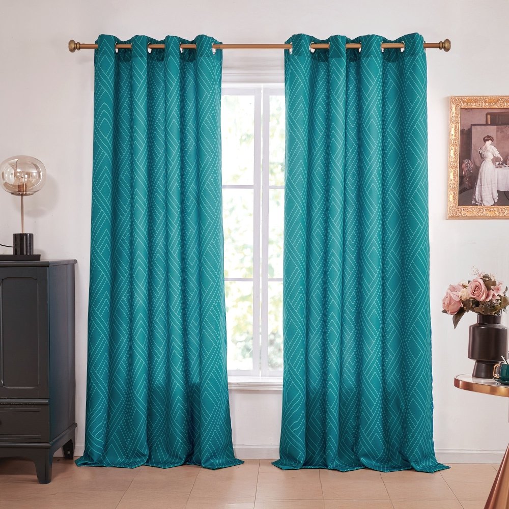 Envogue Art Deco Lines Blackout Curtains