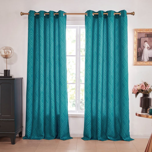 Envogue Art Deco Lines Blackout Curtains