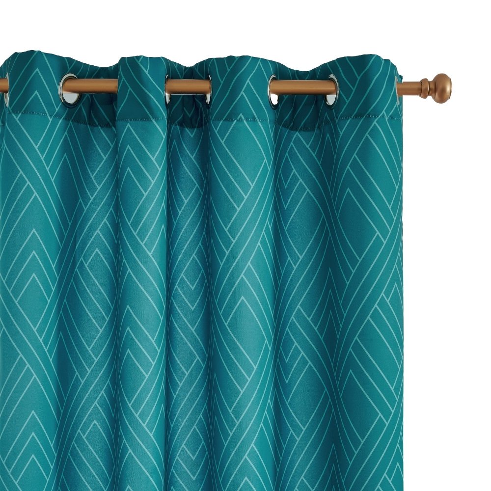 Envogue Art Deco Lines Blackout Curtains