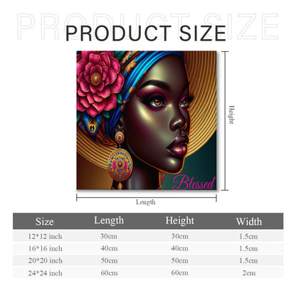 African Queen Series #22 Artwork, Wall Art, Home Decor, Africa, Custom Art