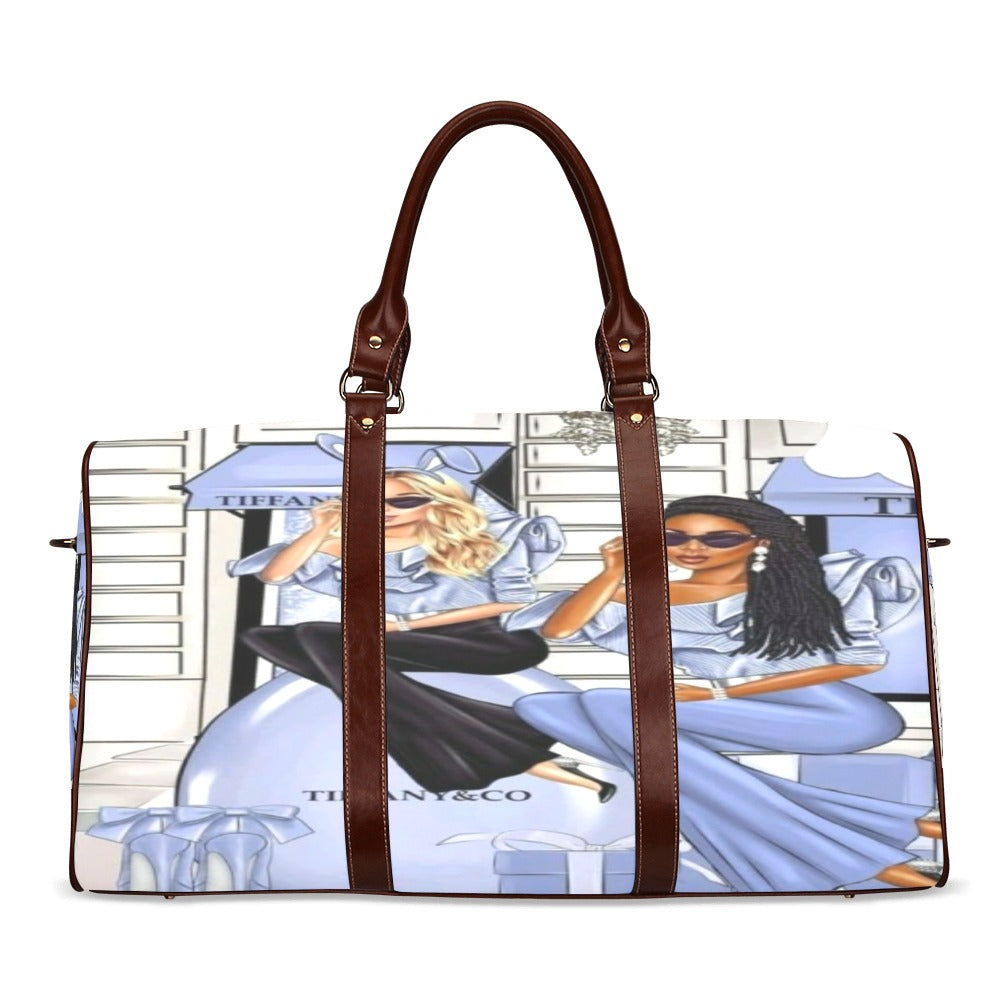 Pink & Blue Paris Dreams Luggage Set, Luggage Cover, Tote Bag