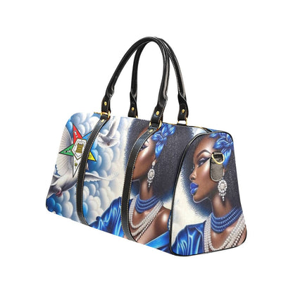 Blue Sky, OES, Sisterhood, Eastern Star, Sorority, Sistar, Masonic, Masonry Travel Bag Black (Small)