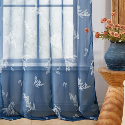 Farmhouse Forest Air Sheer Curtains