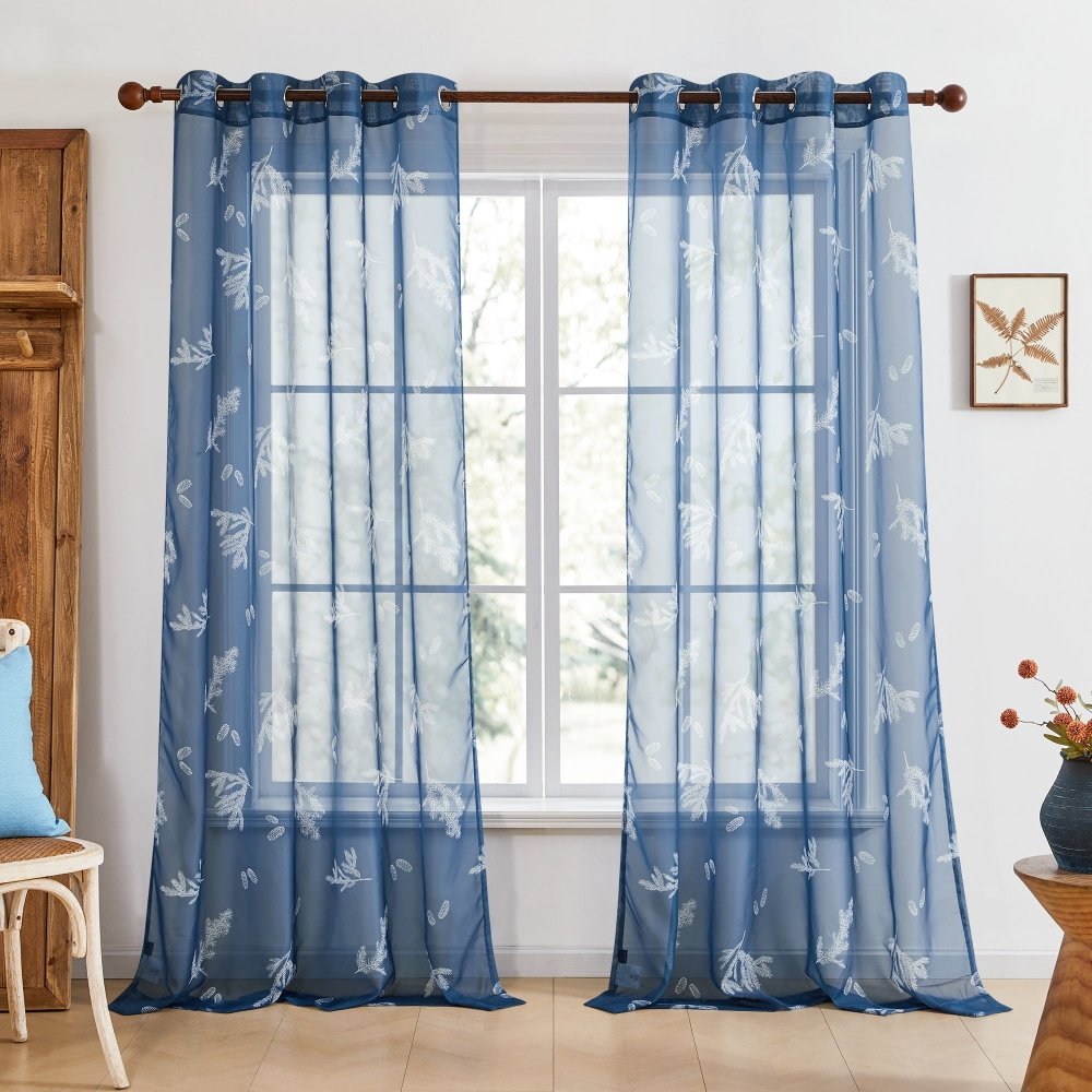 Farmhouse Forest Air Sheer Curtains