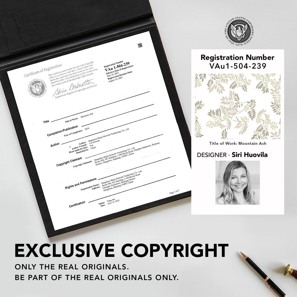 Farmhouse Mountain Ash Blackout Curtains