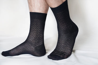 tittimitti® 100% Mercerized "Filo di Scozia" Cotton Men's Dress & Trouser Socks. Made in Italy