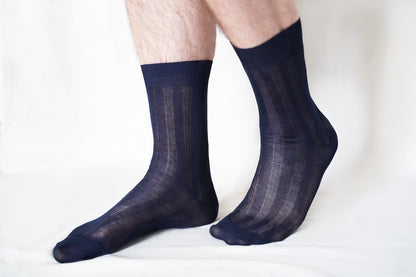 tittimitti® 100% Mercerized "Filo di Scozia" Cotton Men's Dress & Trouser Socks. Made in Italy