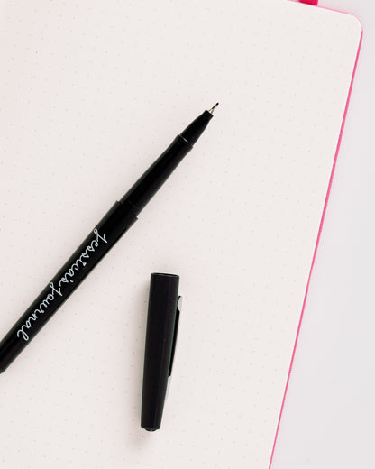 Fineliner Black Marker Pens