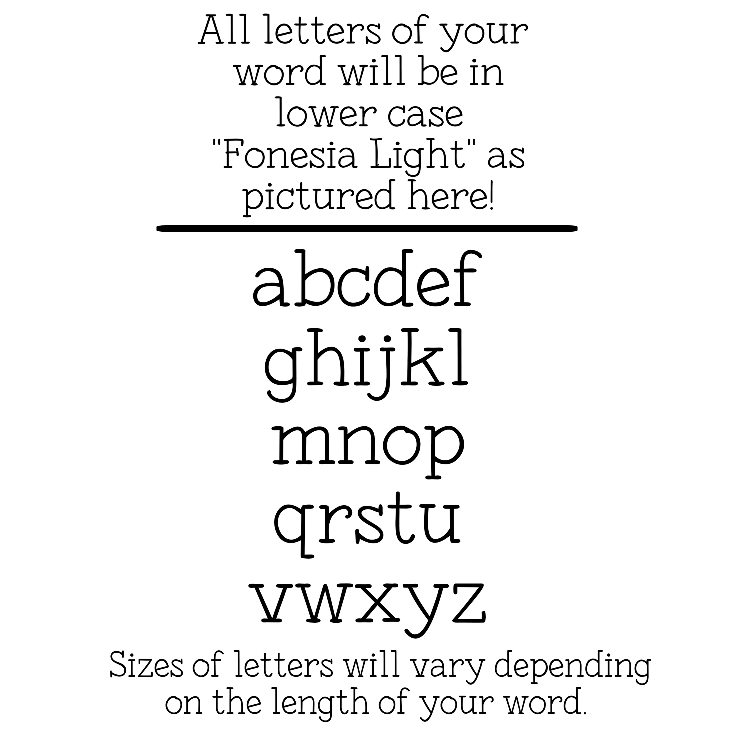 Small Location Word Sign