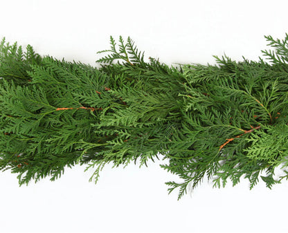 Fresh Mixed Cedar Garland 15 Ft