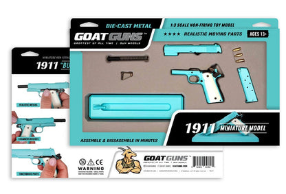 GoatGuns 1/3 Scale Die Cast 1911 Model, Light Blue 1911-BLUE