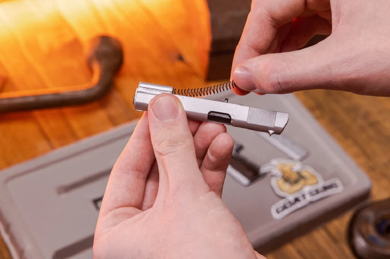 GoatGuns Die Cast 1/2.5 Scale 1911 Model Hand Gun, Silver 1911-SILVER