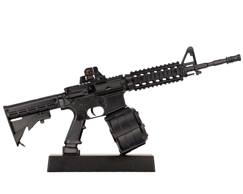 GoatGuns Die Cast Mini 60 Round AR15 Drum Magazine, for AR15 Base Models 60-DRUM