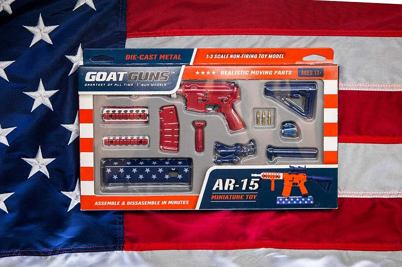 GoatGuns 1/3 Scale Die Cast AR15 Desktop Model, USA AR-USA