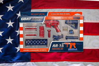 GoatGuns 1/3 Scale Die Cast AR15 Desktop Model, USA AR-USA