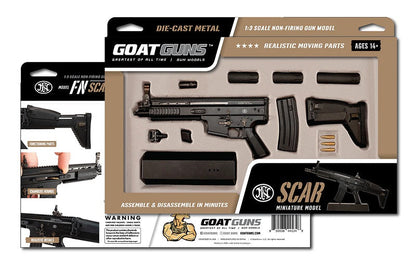GoatGuns 1/3 Scale Die Cast FN Scar AR Model Gun Black SCAR-BLACK