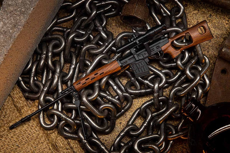 GoatGuns 1/4 Scale Die Cast SVD Dragunov Sniper Rifle Model SVD-BLACK