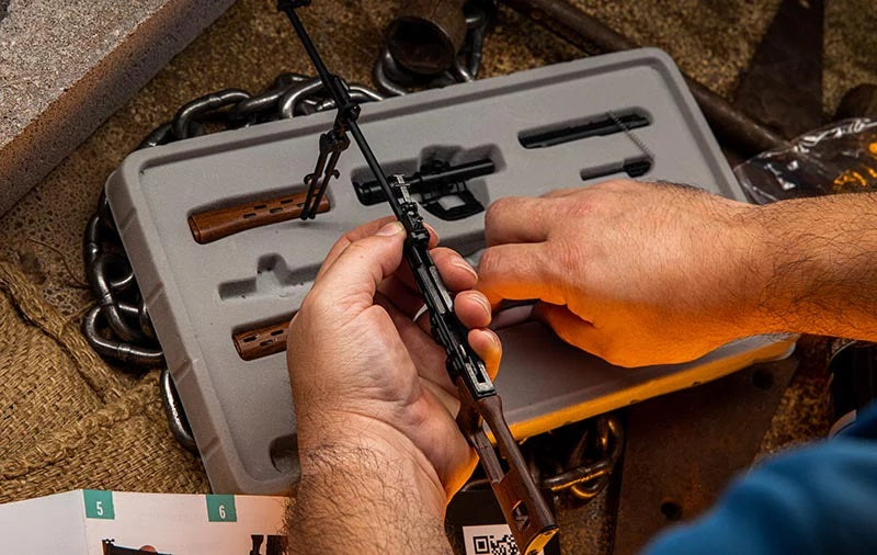 GoatGuns 1/4 Scale Die Cast SVD Dragunov Sniper Rifle Model SVD-BLACK