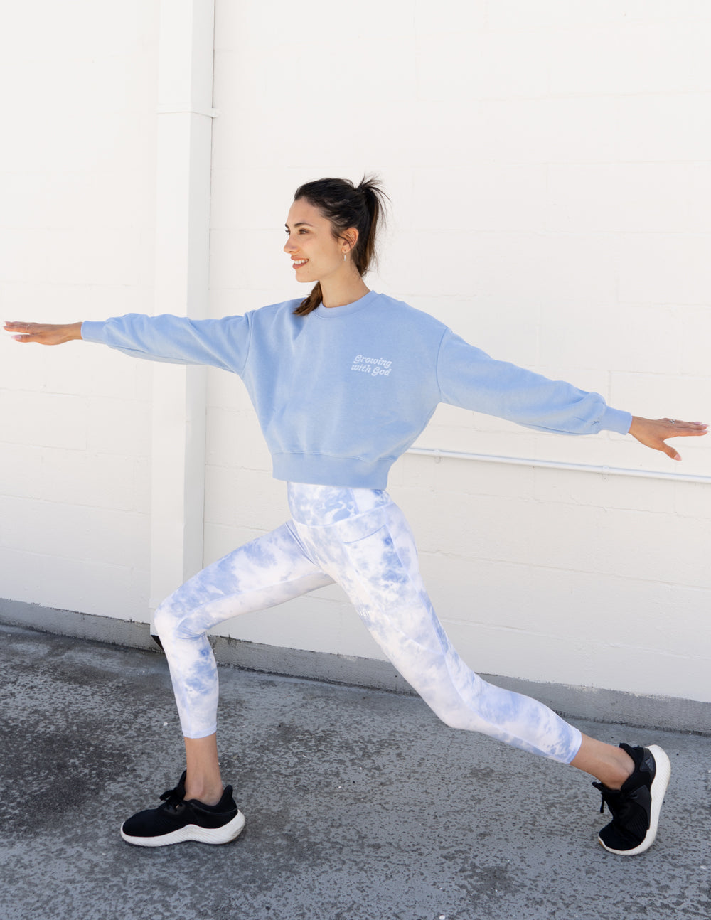 Growing With God Cropped Crewneck