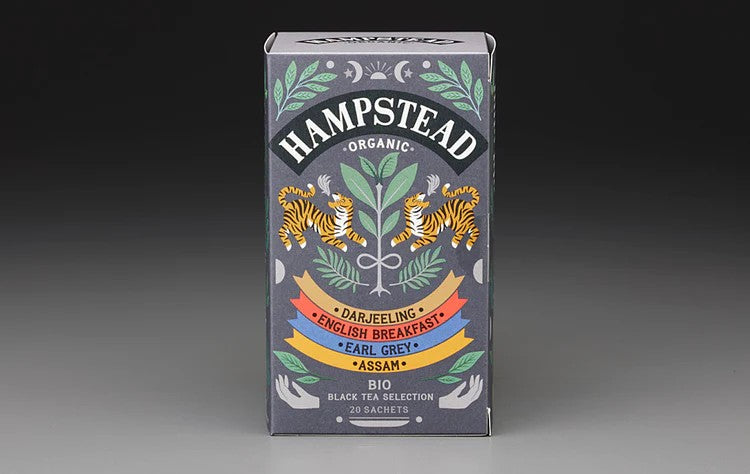 Hampstead Organic Black Tea Sampler Box - 20 Tea Bags