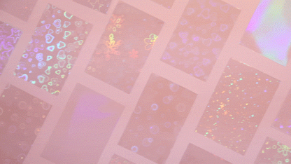 Holographic Small Stars Sleeves, 61 x 91mm (Double Sleeve)