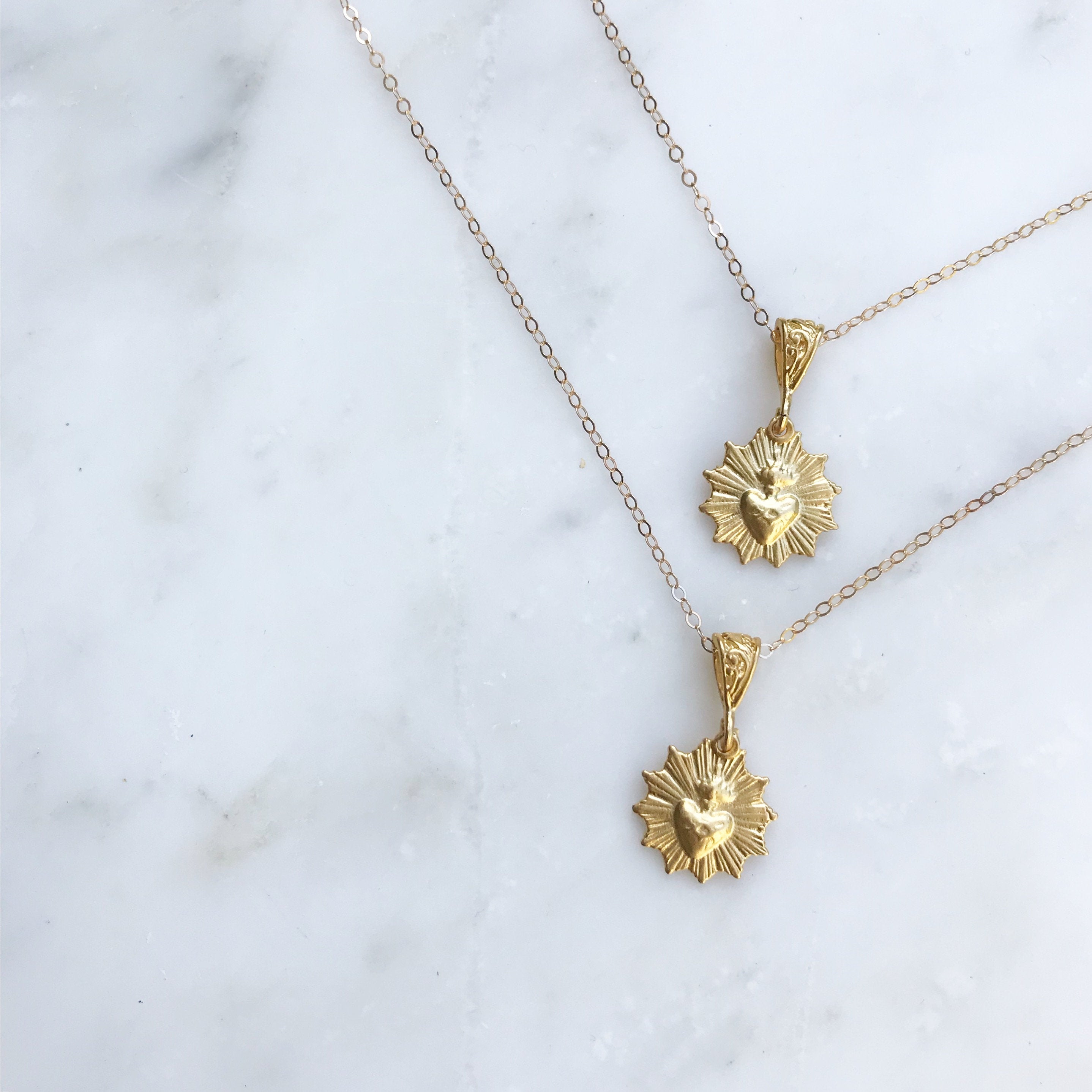 The Little Sacred Heart® Scalloped Necklace