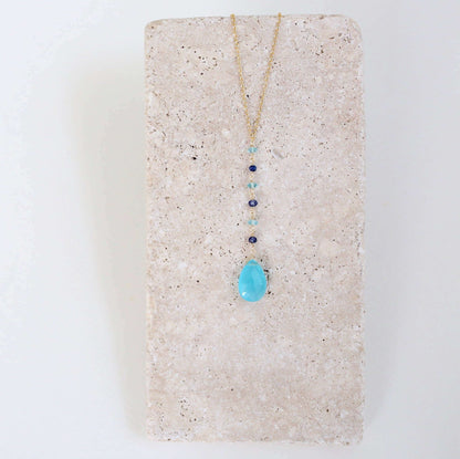 Blue Chalcedony Yoga Pendant