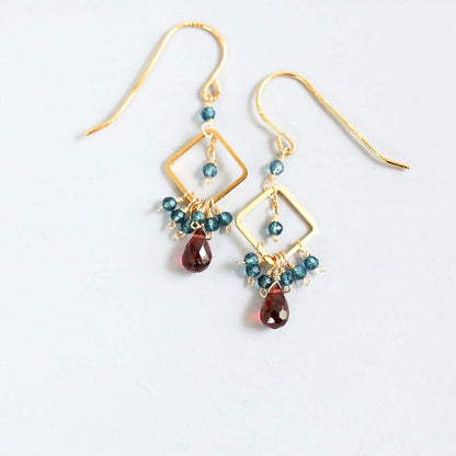 Garnet Pixy Earring