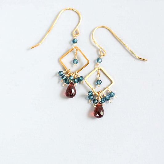 Garnet Pixy Earring