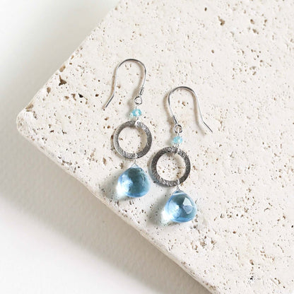 Aquamarine Quartz Airie Earring