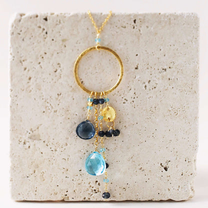 The Ammil Necklace - Iolite & Aquamarine