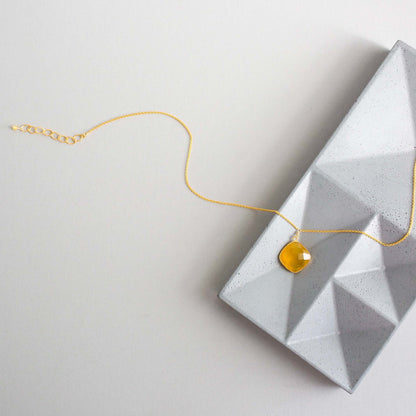Yellow Chalcedony Pendant