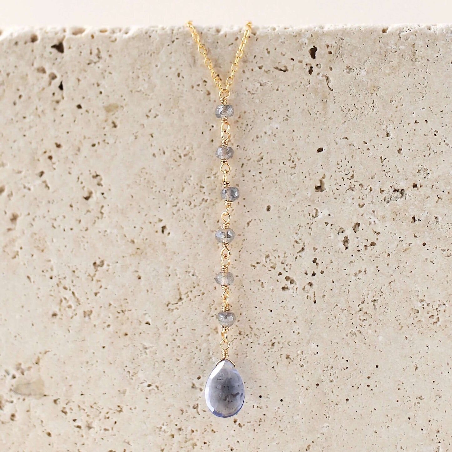 Tanzanite Quartz Yoga Pendant