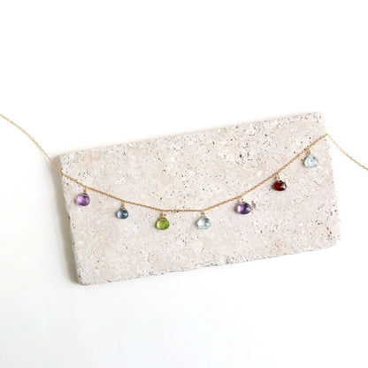 Gold Rainbow Sparkler Necklace