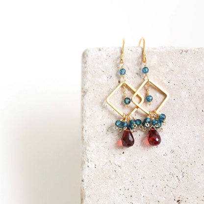 Garnet Pixy Earring