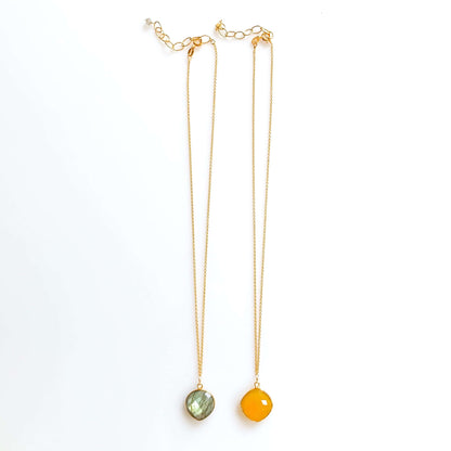 Yellow Chalcedony Pendant
