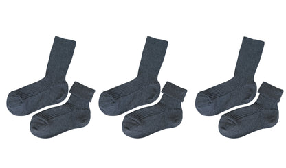 tittimitti® 100% Organic Cotton Kid's Socks (3-Pack) – Made in Italy, Unisex, Soft & Breathable for Boys & Girls.